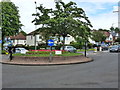 Roundabout in Hall Green at junction of Sarehole Road with Cole Bank Road