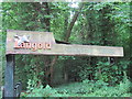 Langold  Country  Park  sign  over  gate