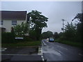 The A3090 at the junction of Merdon Castle Lane