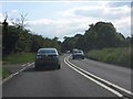 Lane junction on the A418 near Haddenham