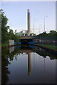 SJ8743 : Incinerator chimney and the Trent & Mersey Canal by Stephen McKay