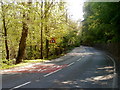 A4043 approaches the Denbridge Road junction south of Cwmavon