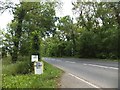 Signs for a farm shop on Ningwood Common