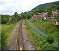 A view north from a Merthyr Vale footbridge