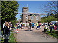 The finishing line near The Middle Lodge