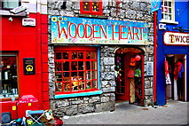 M2925 : Galway - 3 Quay Street - Wooden Heart Toy Shop by Joseph Mischyshyn