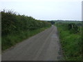 Lane towards Shoreston Hall