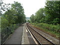 SO0503 : Long platform at Pentrebach railway station by Jaggery