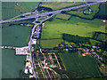 M1 Junction 9 from the air