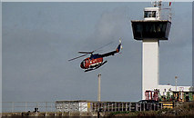 D4102 : Helicopter, Ballylumford, Islandmagee by Albert Bridge