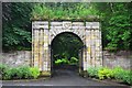 NT4628 : Entrance gateway, Haining House Selkirk by Jim Barton