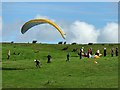 SO0903 : Paragliding tuition on Gelligaer Common (1) by Robin Drayton