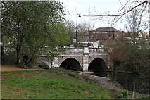 TQ1580 : River Brent at Hanwell by Martin Addison