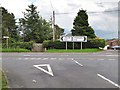 Road junction on the A723 at Muirhall Farm