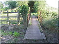 Footbridge over a drain