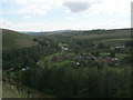 Dunford Bridge from the Winscar Reservoir Dam