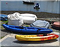 W6450 : Sit-on-top kayaks at Scilly, Kinsale Harbour by David Hawgood