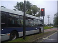 Bus in bus lane on Southgate Avenue