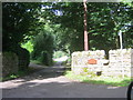 NZ1131 : Entrance to New Hall Caravan Park from Howlea Lane by peter robinson
