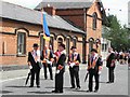 Orangemen taking a break, Castlederg