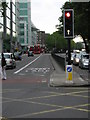 TQ2982 : Olympic Route Network: Games Lane, Euston Road NW1 by Christopher Hilton