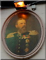 SO3310 : Portrait of Kaiser Friedrich III, The King of Prussia pub, Penpergwm by Jaggery