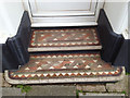 SX9373 : Tiled steps, Richmond House, No 20 Fore Street by Robin Stott