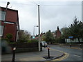 Telegraph pole at the junction of Broomspring Lane and Brunswick Street