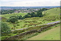 Hillside below Brownhouse Wham Reservoir