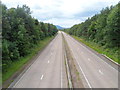 Looking west along the A40 from Bryngwyn near Raglan