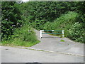 Gated lane off a A4059 layby