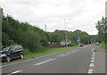 The A4067 north eastwards at Ystradgynlais