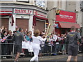 Olympic Torch Runner on Canterbury Street, Gillingham