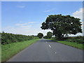 Looking east along the B6420, Mansfield Road