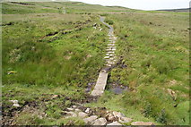 SD8771 : Remedial work on the Pennine Way by Bill Boaden