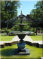 Fountain and rose garden, Whitstable Castle