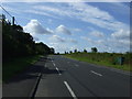 Minor road with cycle lane towards the A1