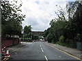 The rail bridge on Worsley Road, Salford