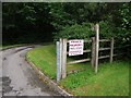 Illegal sign on footpath