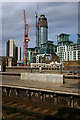 The Tower One, St George Wharf under construction