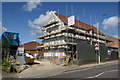 The former White Lion Pub building development