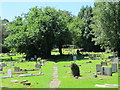 All Saints Church, Kings Langley - path through the cemetery