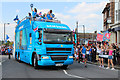 TQ2994 : The Olympic Torch passes through Southgate by Christine Matthews
