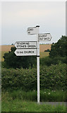 TM1827 : Essex signpost by roger geach