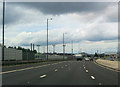 M74 west approaching Polmadie yards