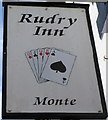 Pub sign, Rudry Inn, Rudry