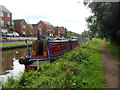 Working Narrow Boat Hadar moored just north of Stone