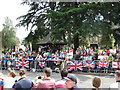 Union flags for the Olympic cycling