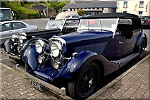 R2451 : Foynes - Main Street - Foynes Flying Boat Museum - Classic Cars in Parking Area by Joseph Mischyshyn