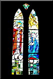 R4646 : Adare - Main Street - Trinitarian Priory (1230) / Holy Trinity Abbey Church Window by Joseph Mischyshyn